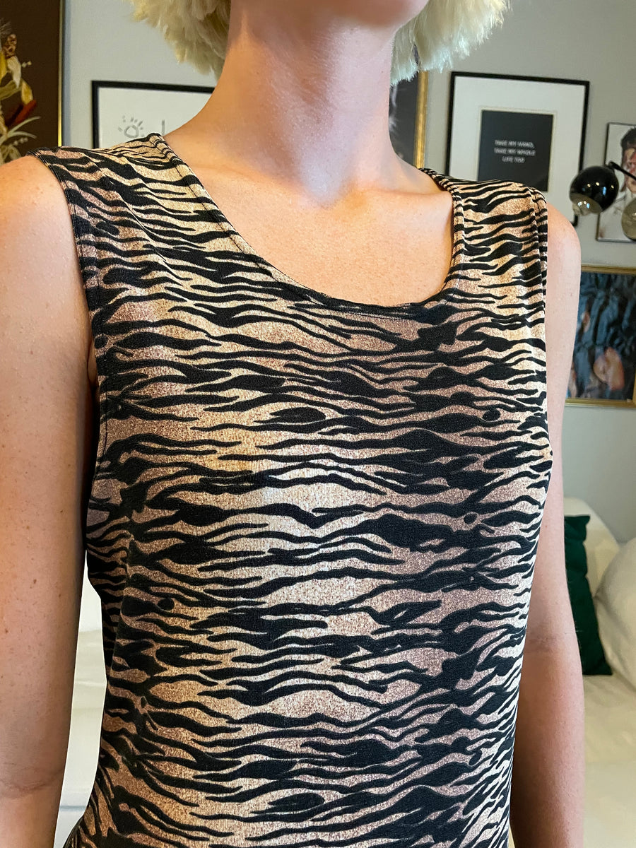 Vintage Shaky Tiger Dress - OSFA