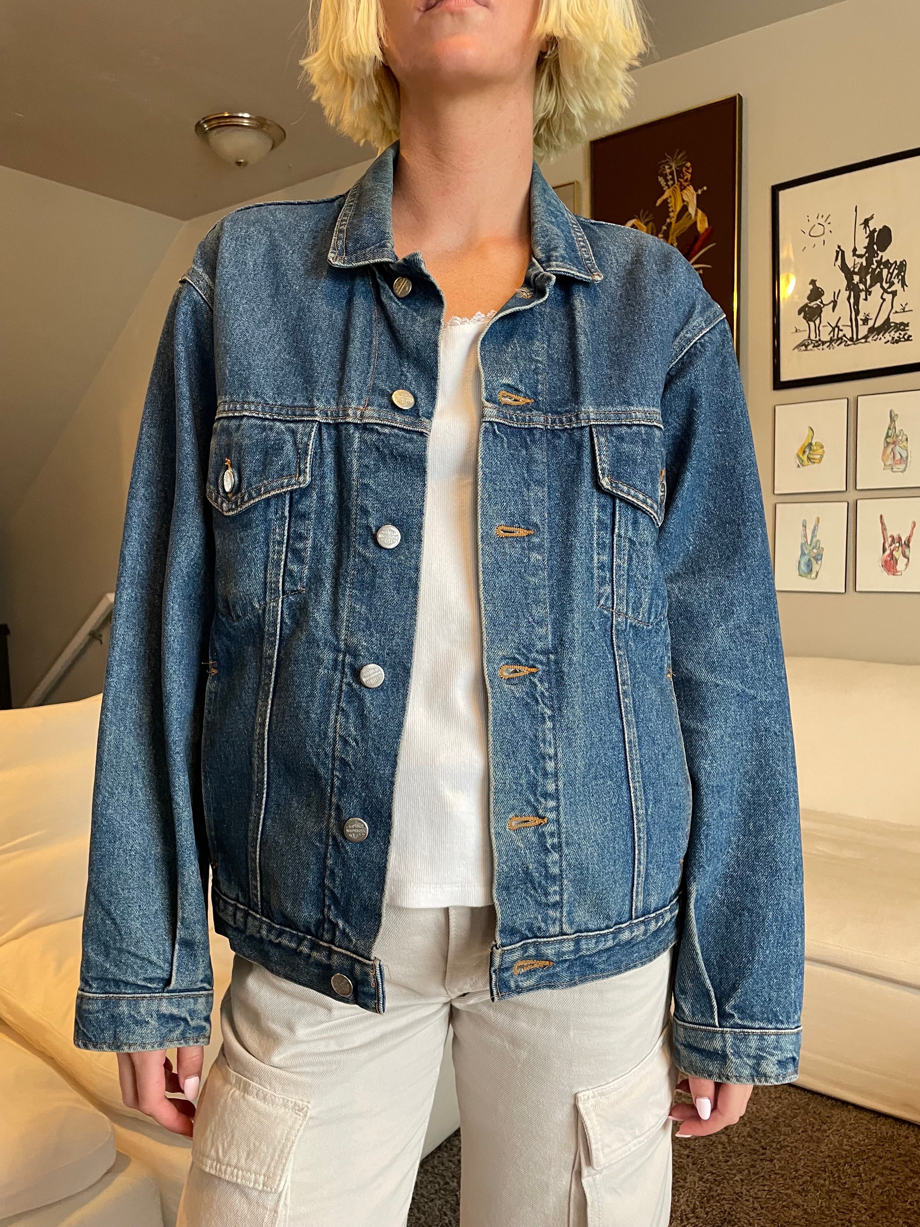 Vintage Harley Jean deals Jacket